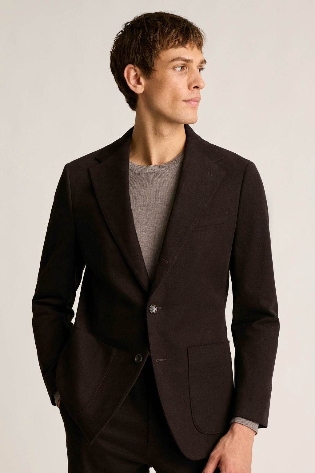 Jetsetter Italian Brushed Cotton Blazer