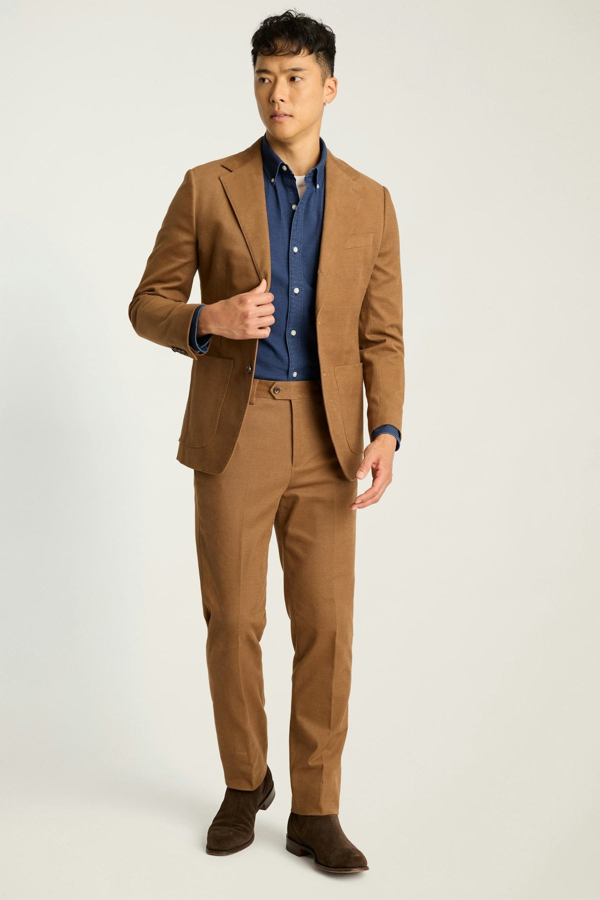 Jetsetter Italian Brushed Cotton Blazer