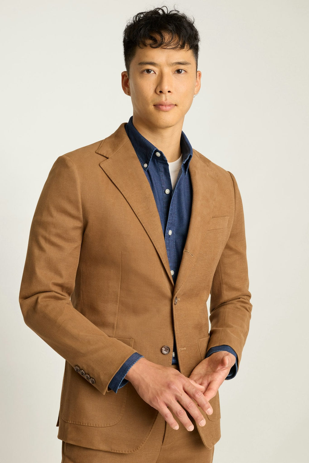 Jetsetter Italian Brushed Cotton Blazer