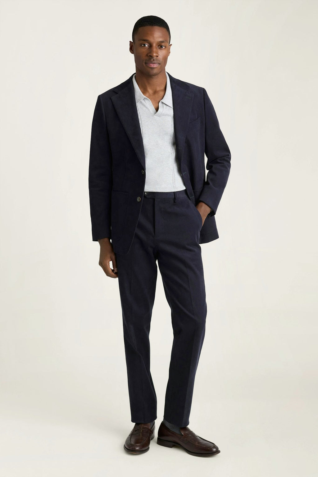 Jetsetter Italian Brushed Cotton Blazer