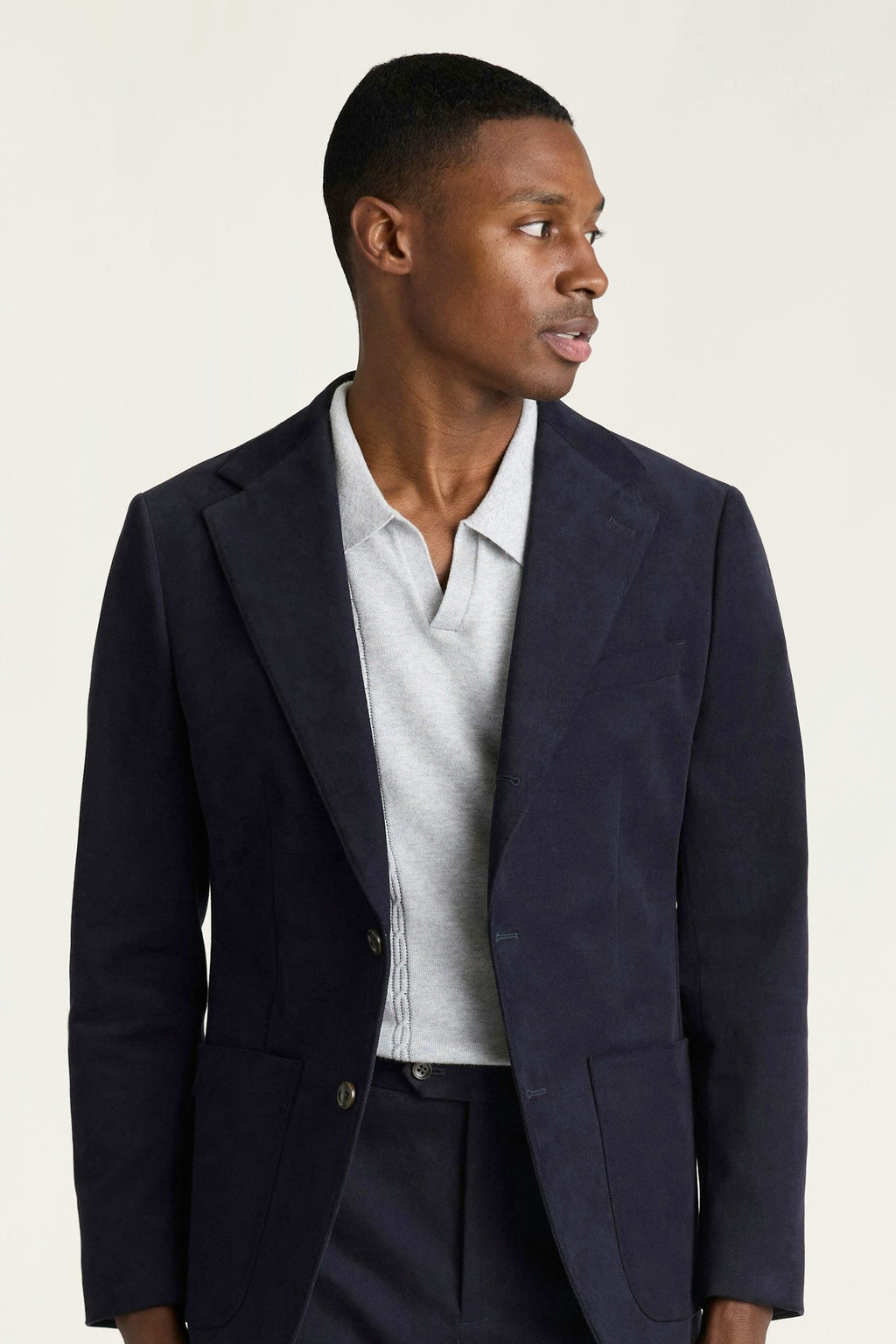 Jetsetter Italian Brushed Cotton Blazer