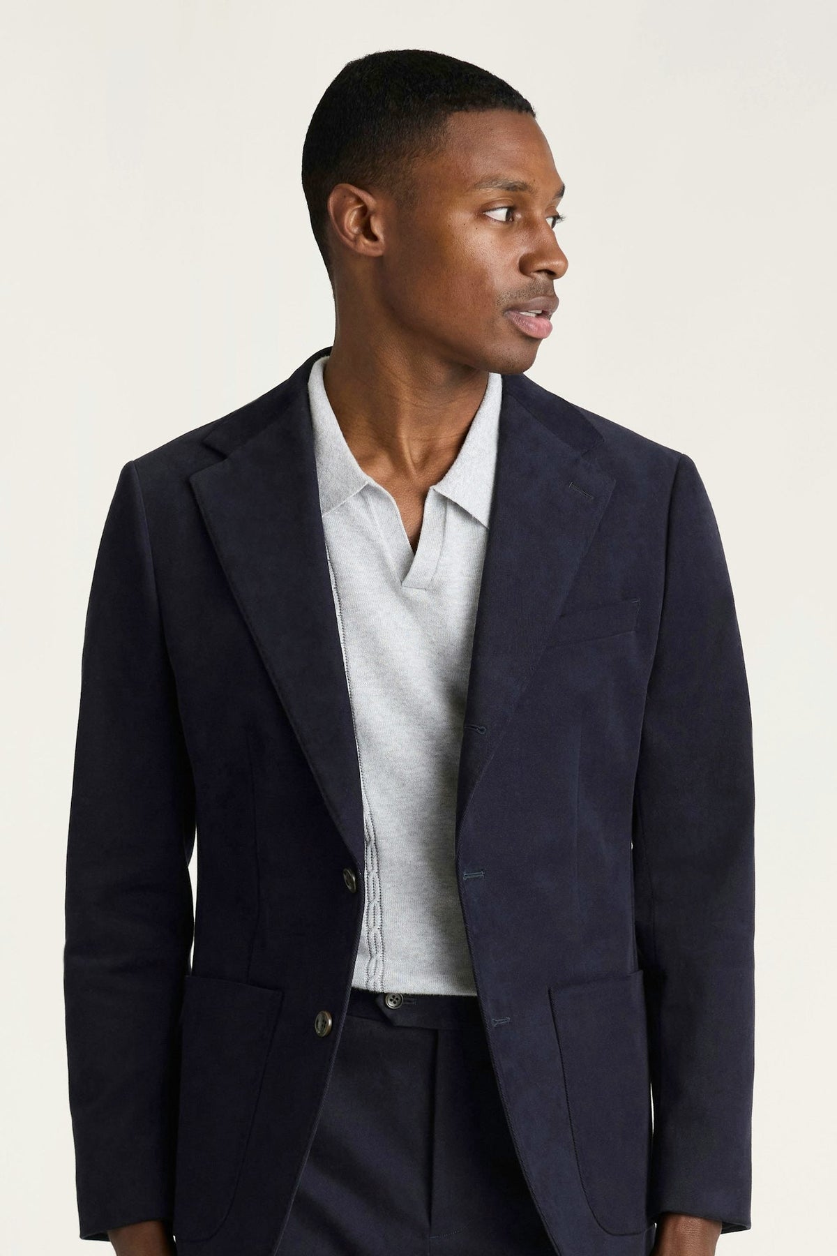 Jetsetter Italian Brushed Cotton Blazer