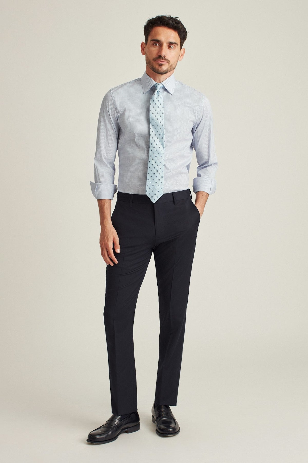 Jetsetter Unhemmed Wool Dress Pant