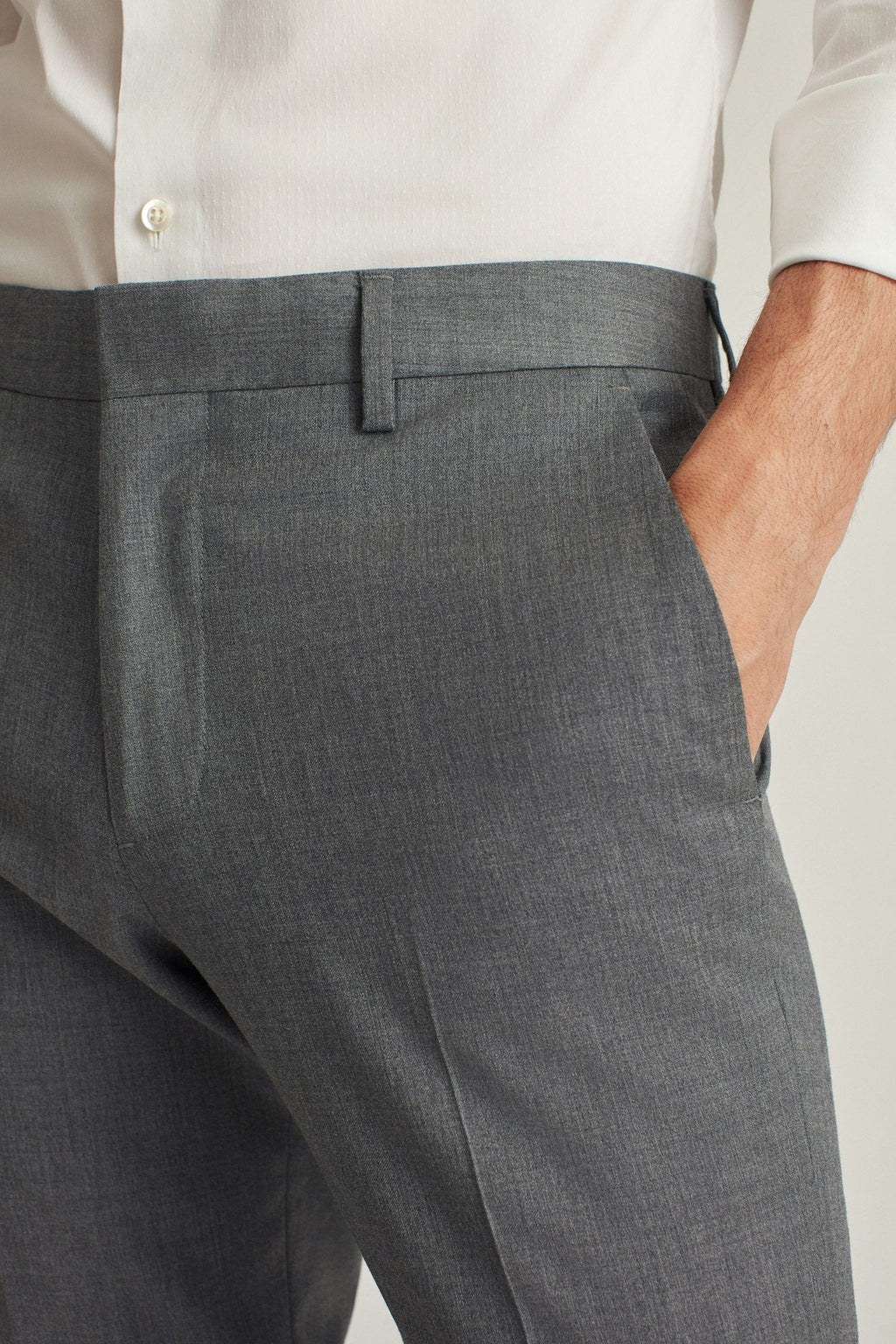 Jetsetter Unhemmed Wool Dress Pant