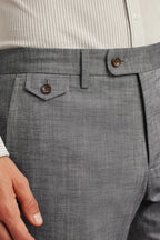 Stretch Chambray Suit Pant