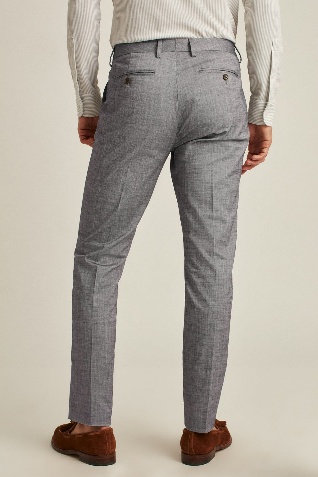 Stretch Chambray Suit Pant