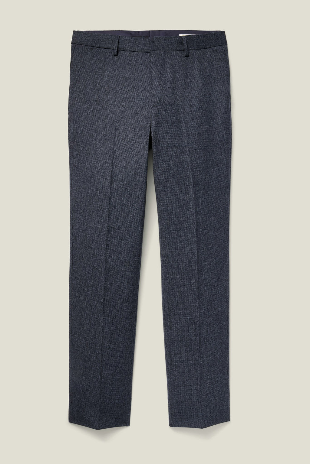 Jetsetter Italian Wool Dress Pant - dark navy houndstooth
