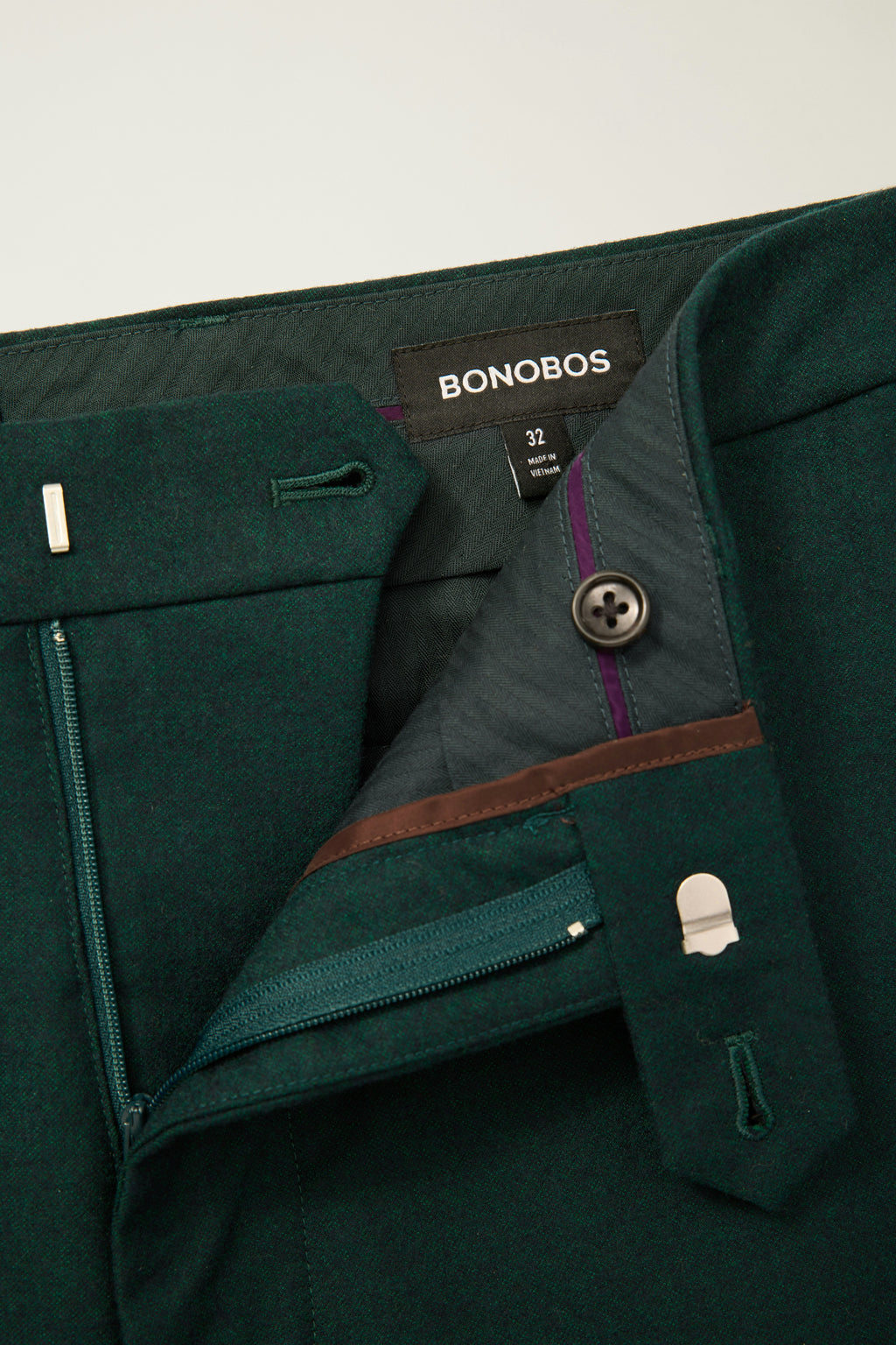 Jetsetter Italian Brushed Wool Dress Pant