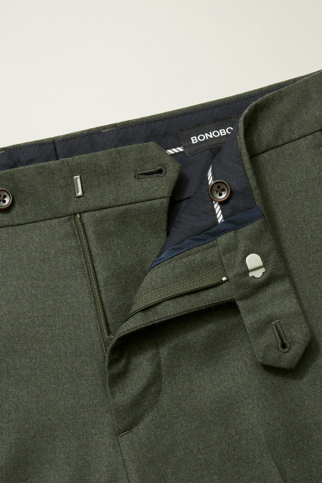 Jetsetter Italian Brushed Wool Dress Pant