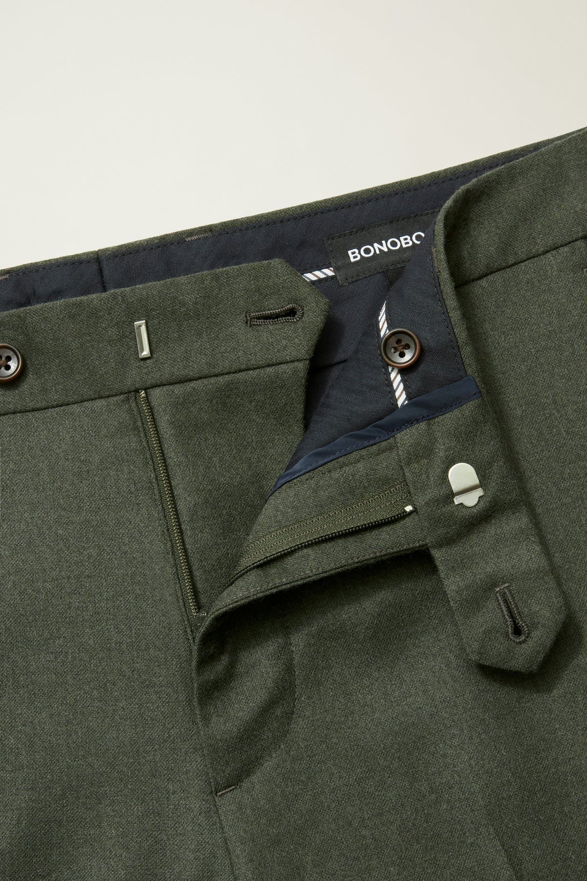 Jetsetter Italian Brushed Wool Dress Pant