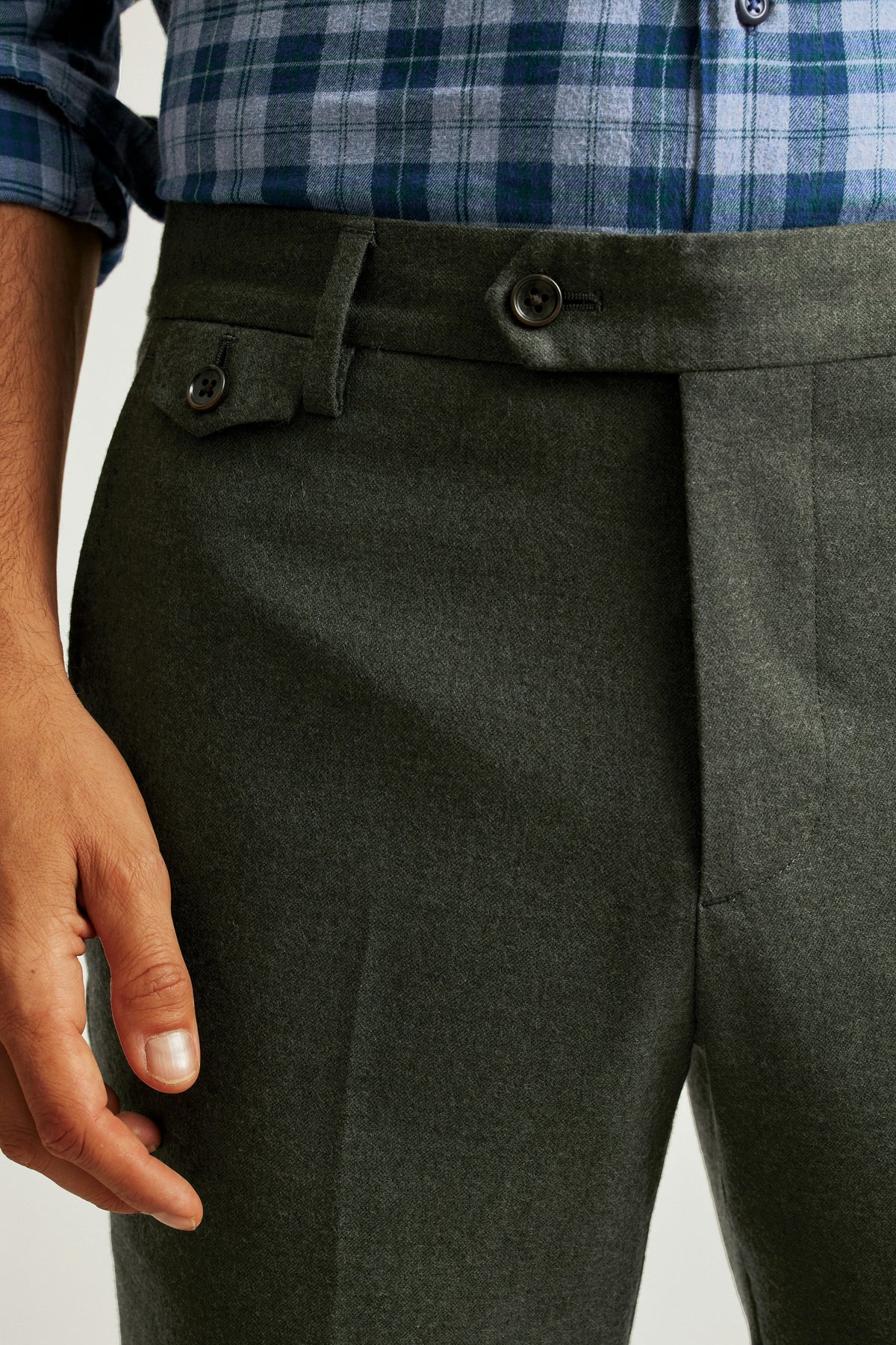 Jetsetter Italian Brushed Wool Dress Pant