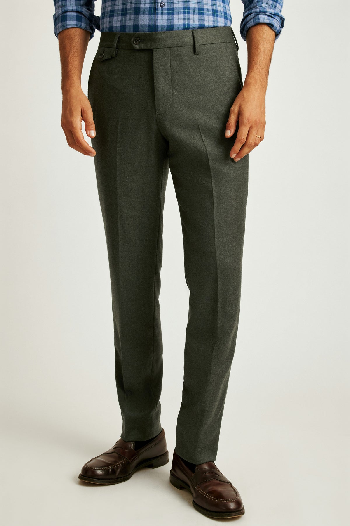 Jetsetter Italian Brushed Wool Dress Pant