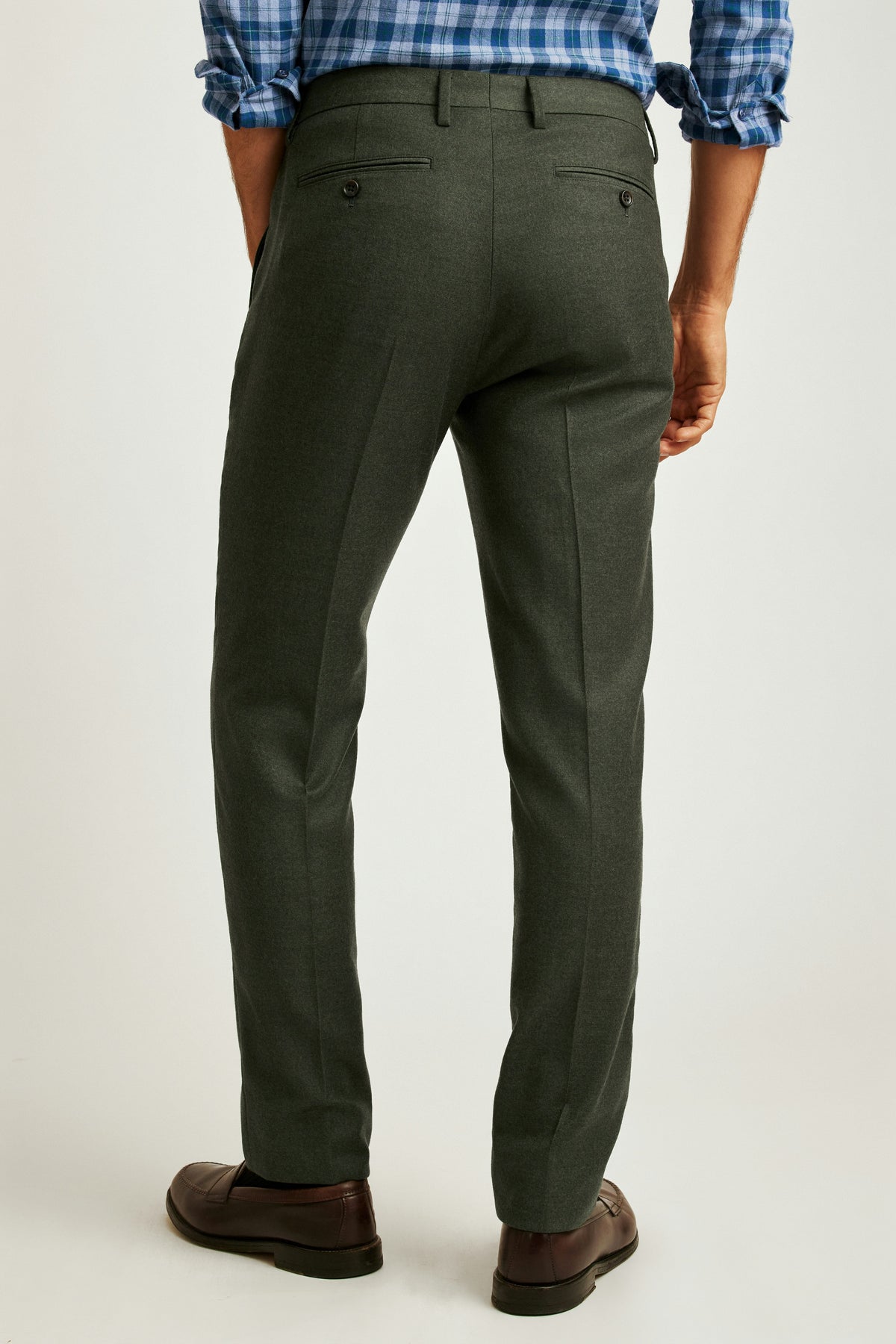 Jetsetter Italian Brushed Wool Dress Pant