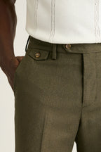Jetsetter Italian Brushed Wool Dress Pant