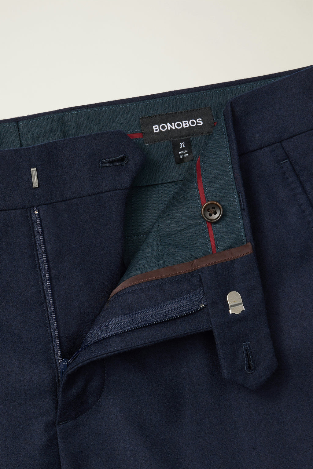 Jetsetter Italian Brushed Wool Dress Pant