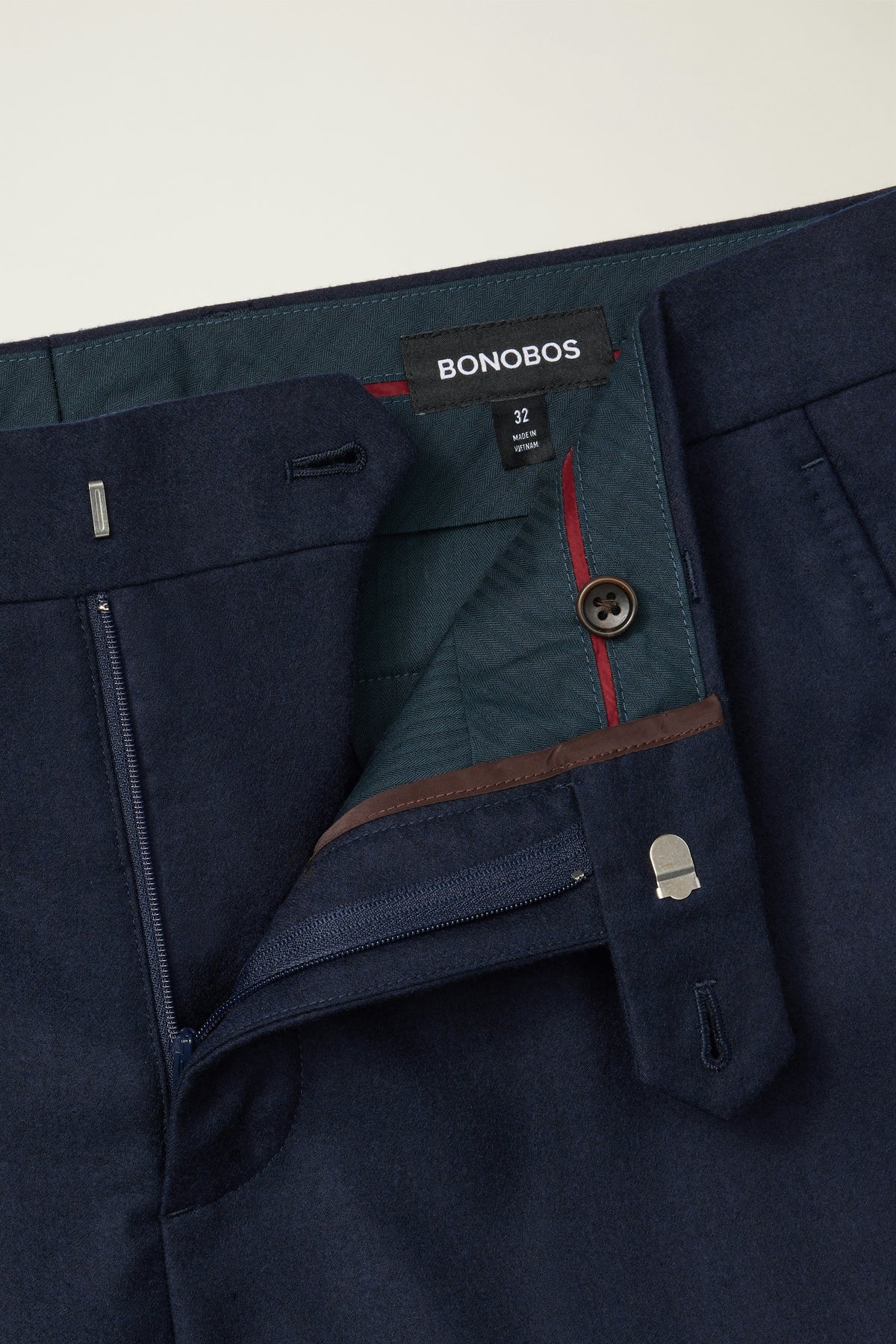 Jetsetter Italian Brushed Wool Dress Pant