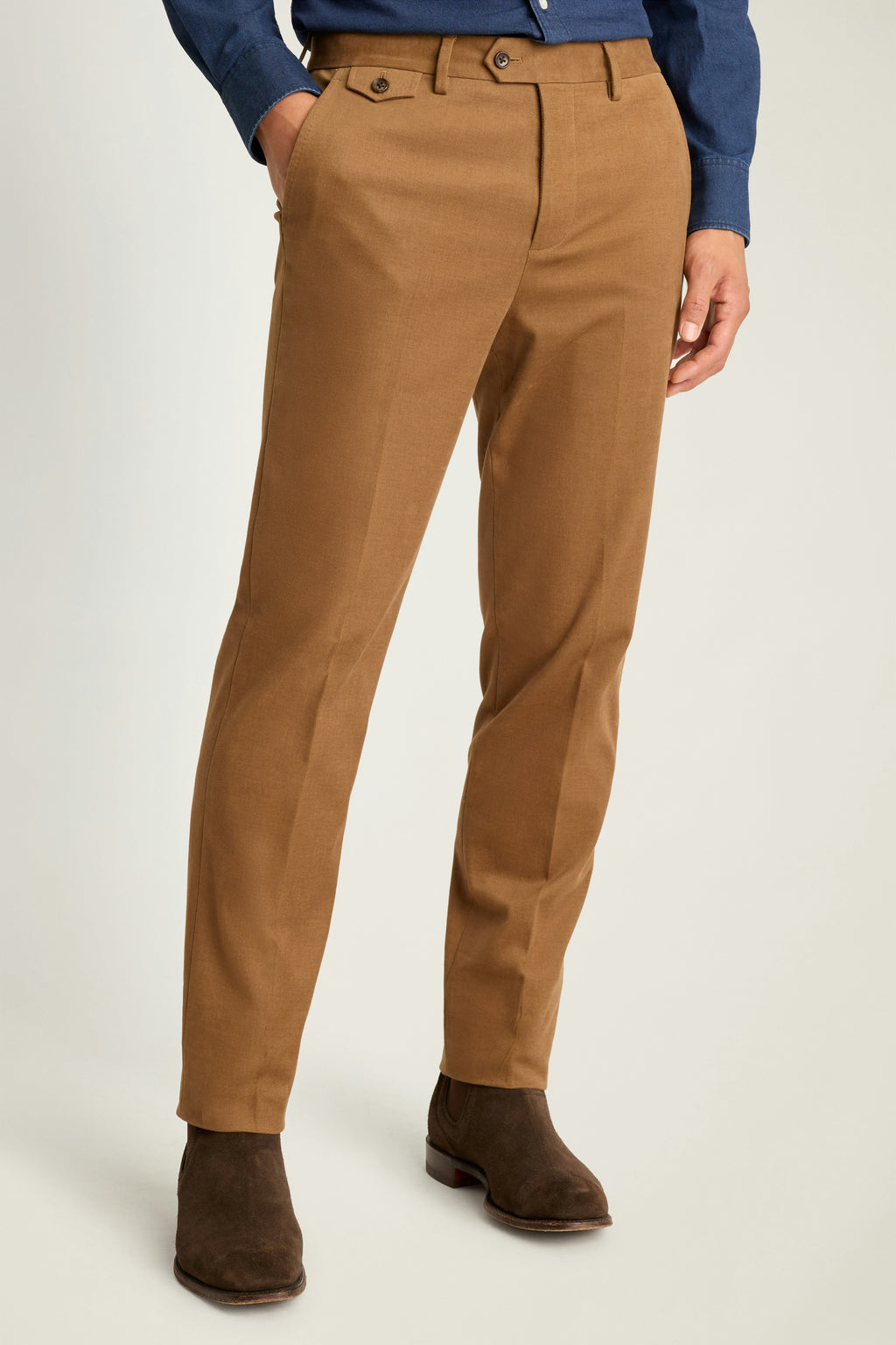 Jetsetter Italian Brushed Cotton Dress Pant