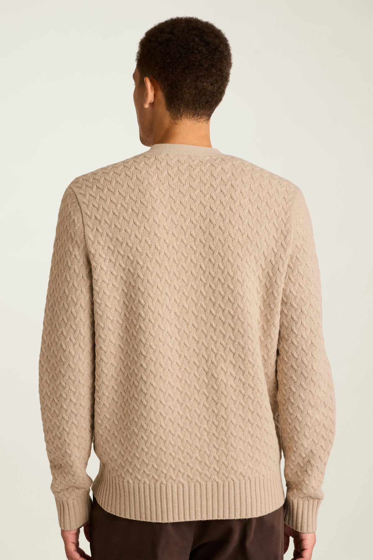 Merino Blend Cable Cardigan