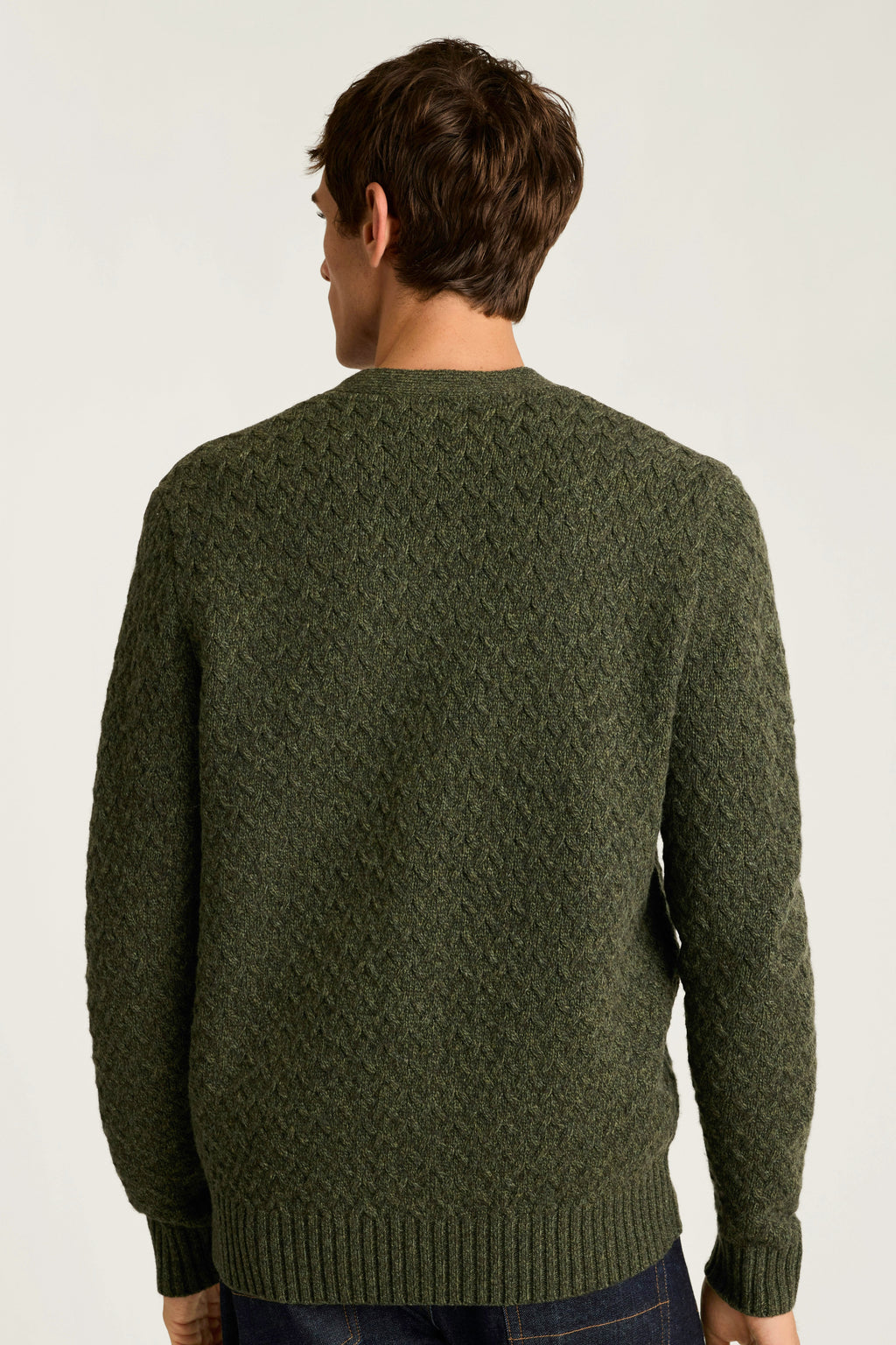 Merino Blend Cable Cardigan