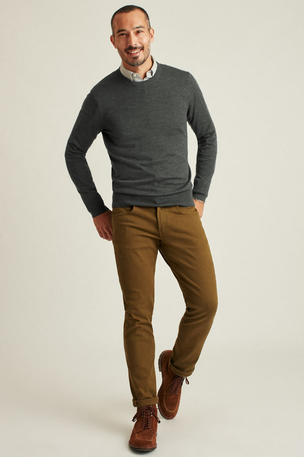 Washable Merino Crew Neck Sweater