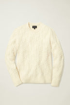 Wool Cable Crew Neck Sweater