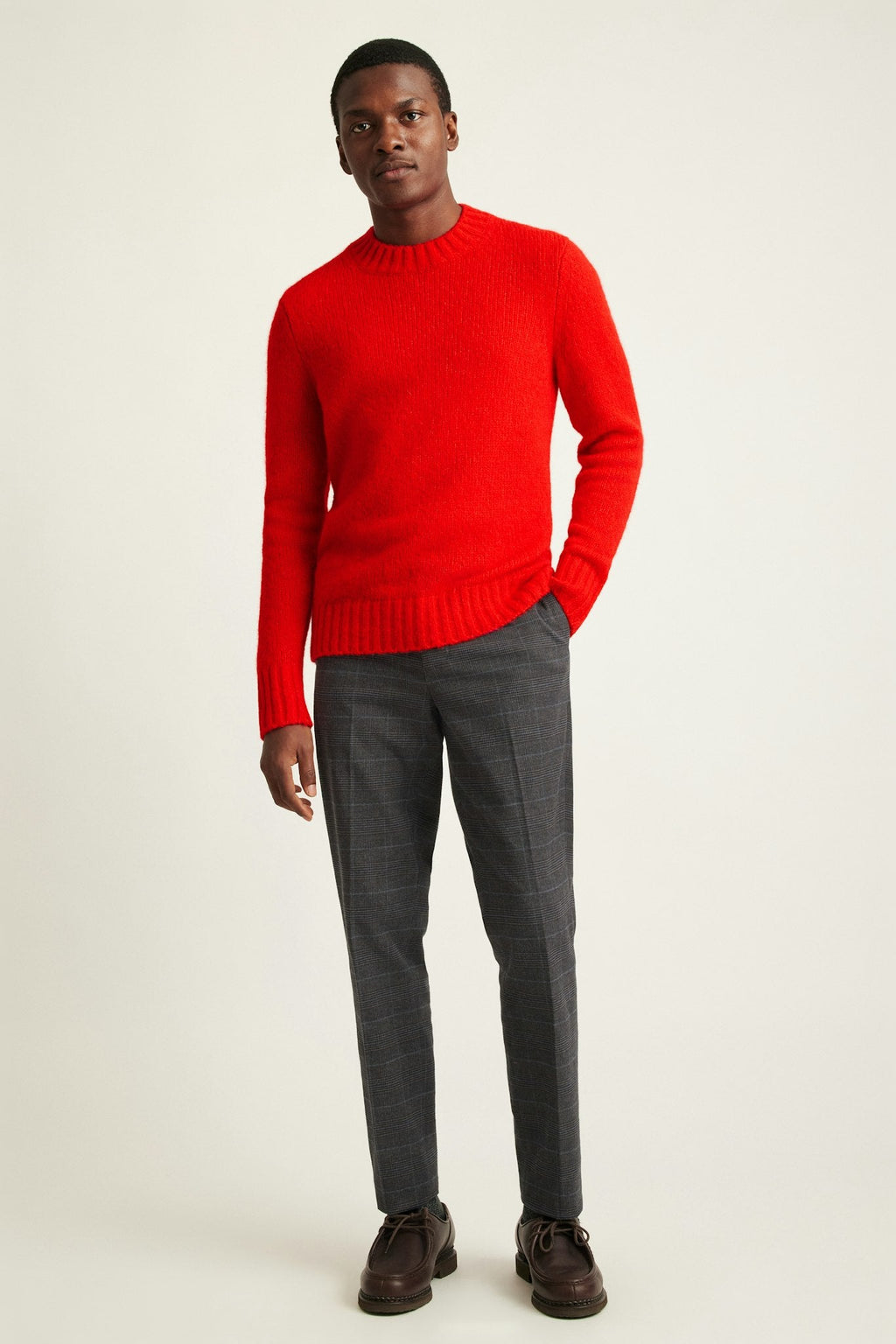Wool Alpaca Crew Neck Sweater