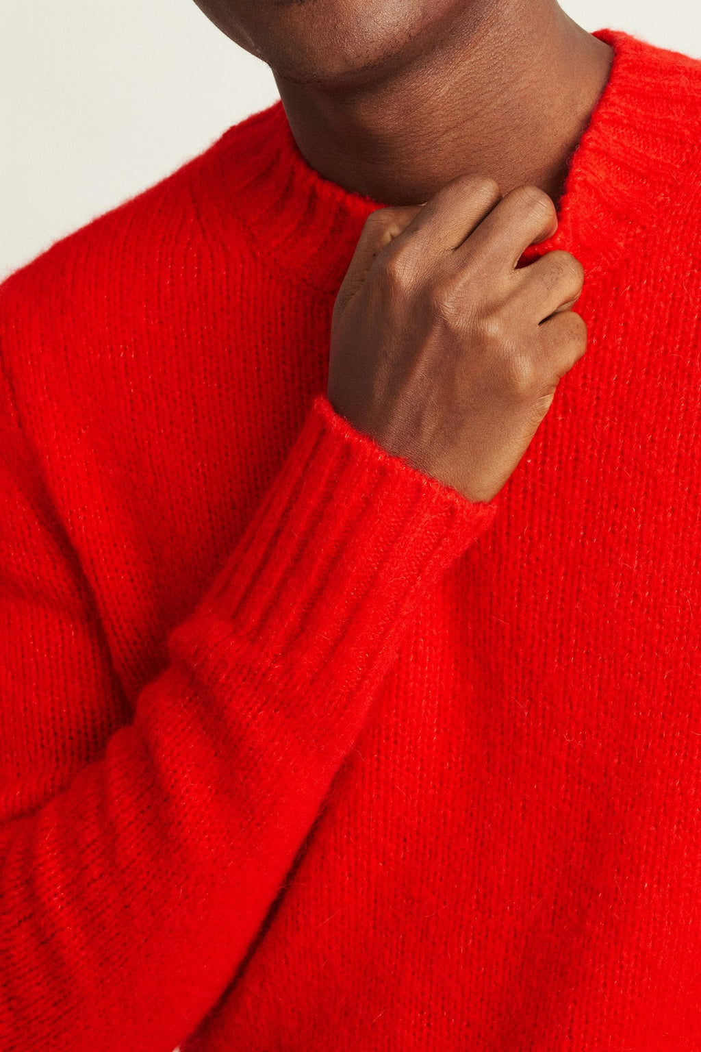 Wool Alpaca Crew Neck Sweater