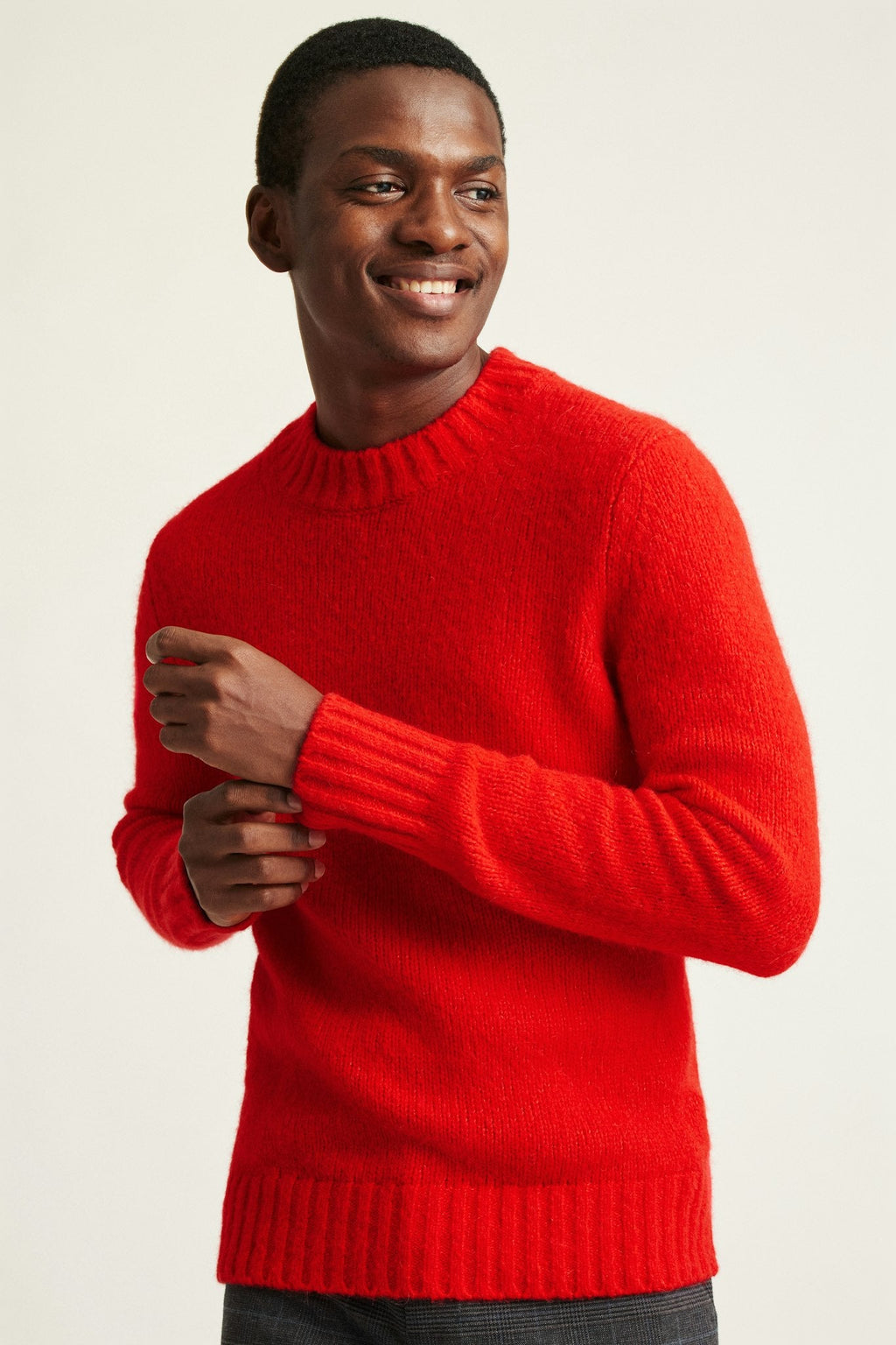 Wool Alpaca Crew Neck Sweater