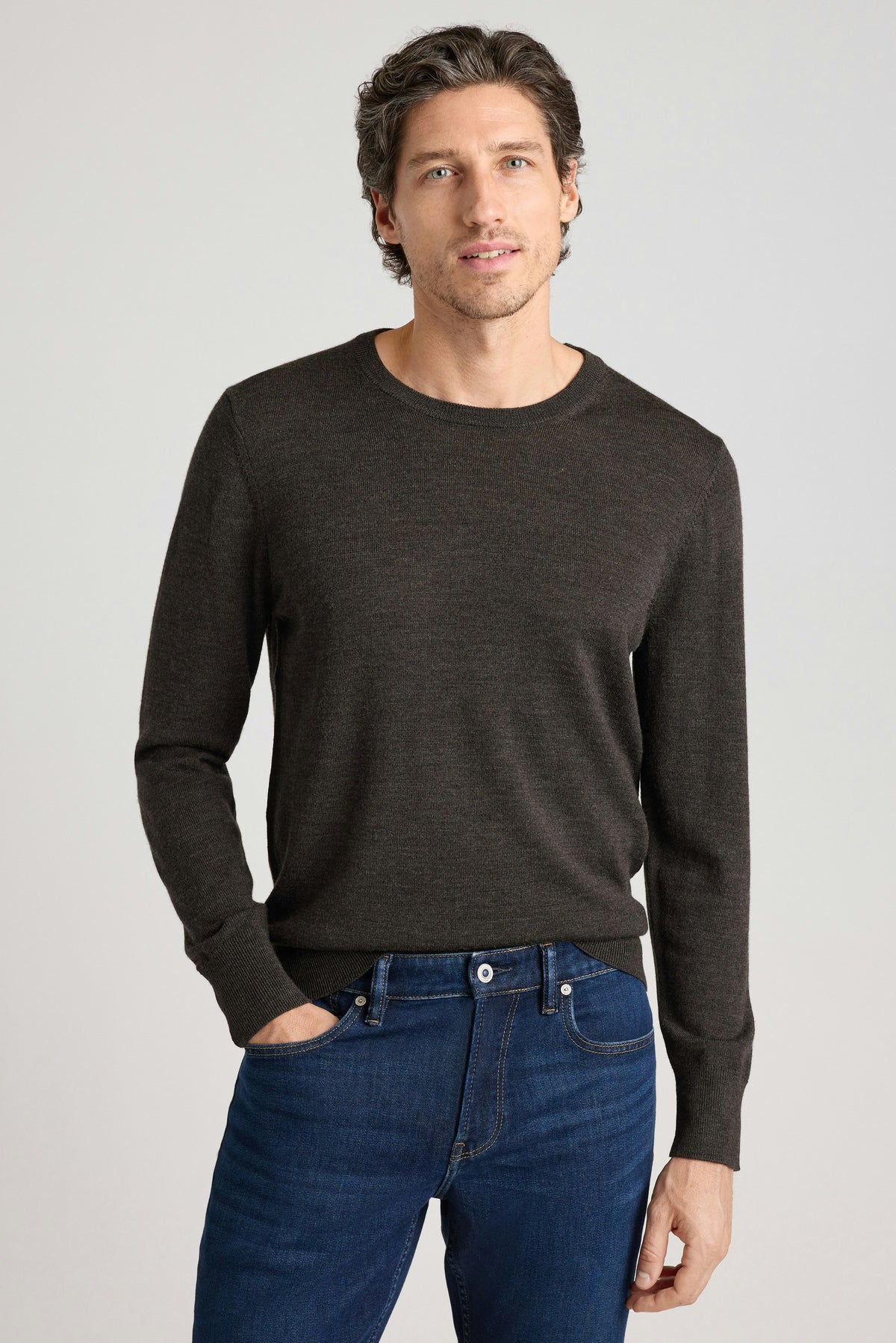 Washable Merino Crew Neck Sweater