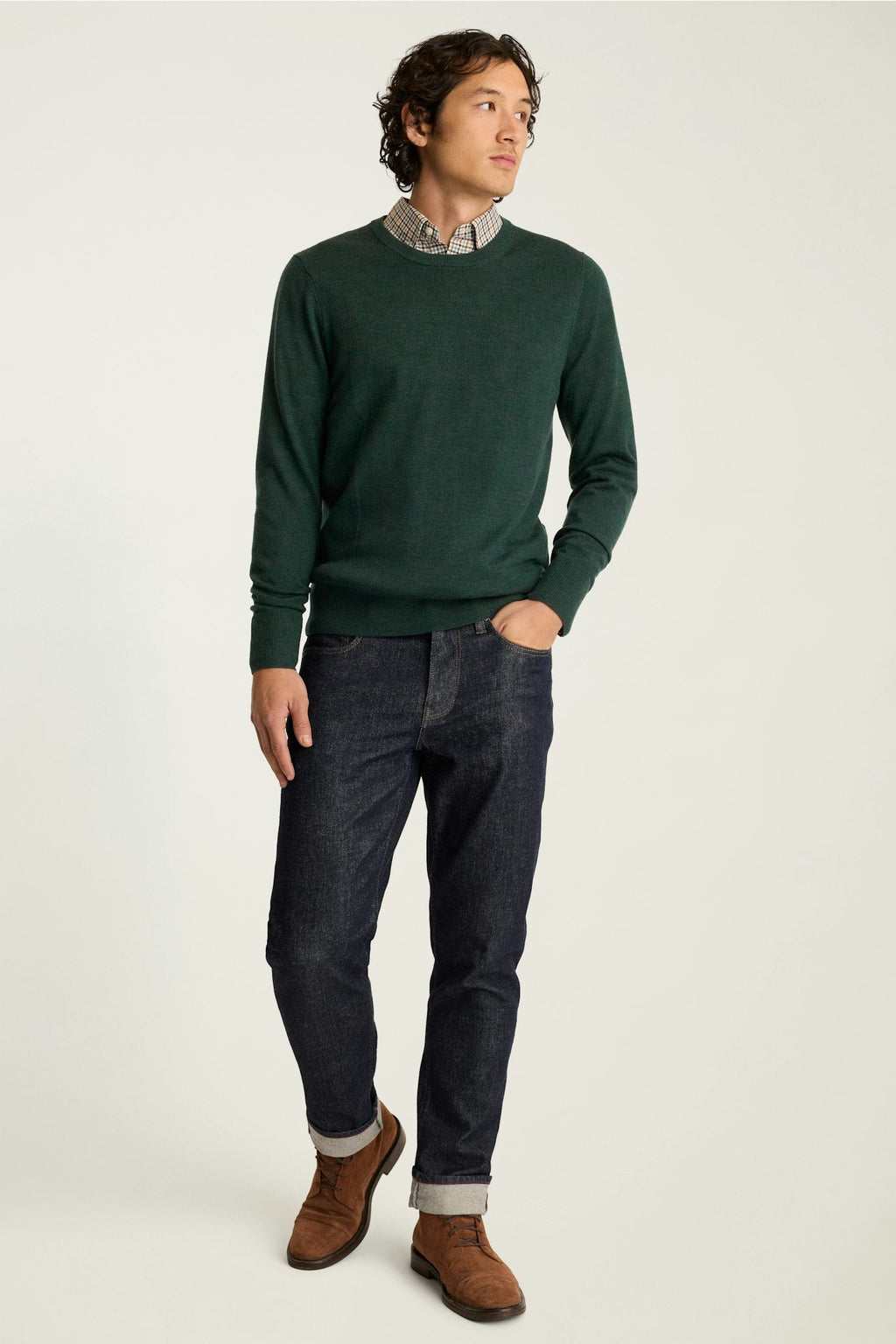 Washable Merino Crew Neck Sweater