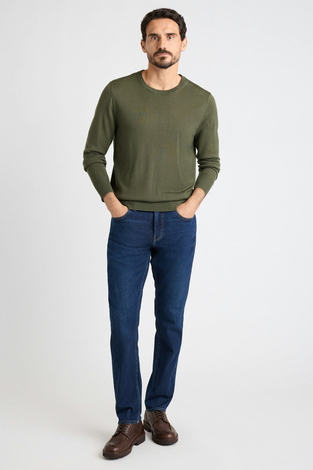 Washable Merino Crew Neck Sweater