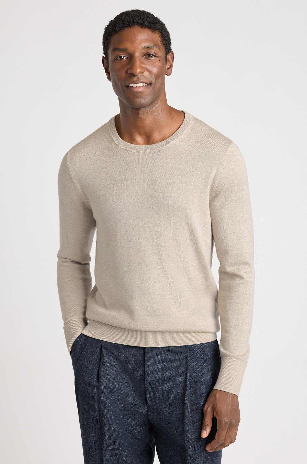 Washable Merino Crew Neck Sweater
