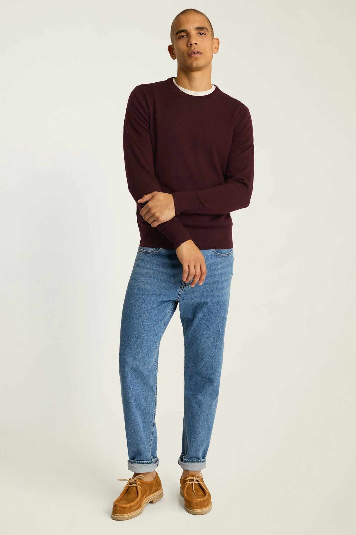 Washable Merino Crew Neck Sweater