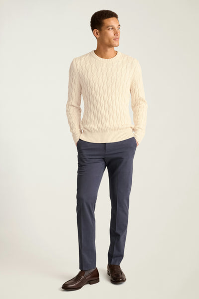 Italian Cotton Cable Sweater