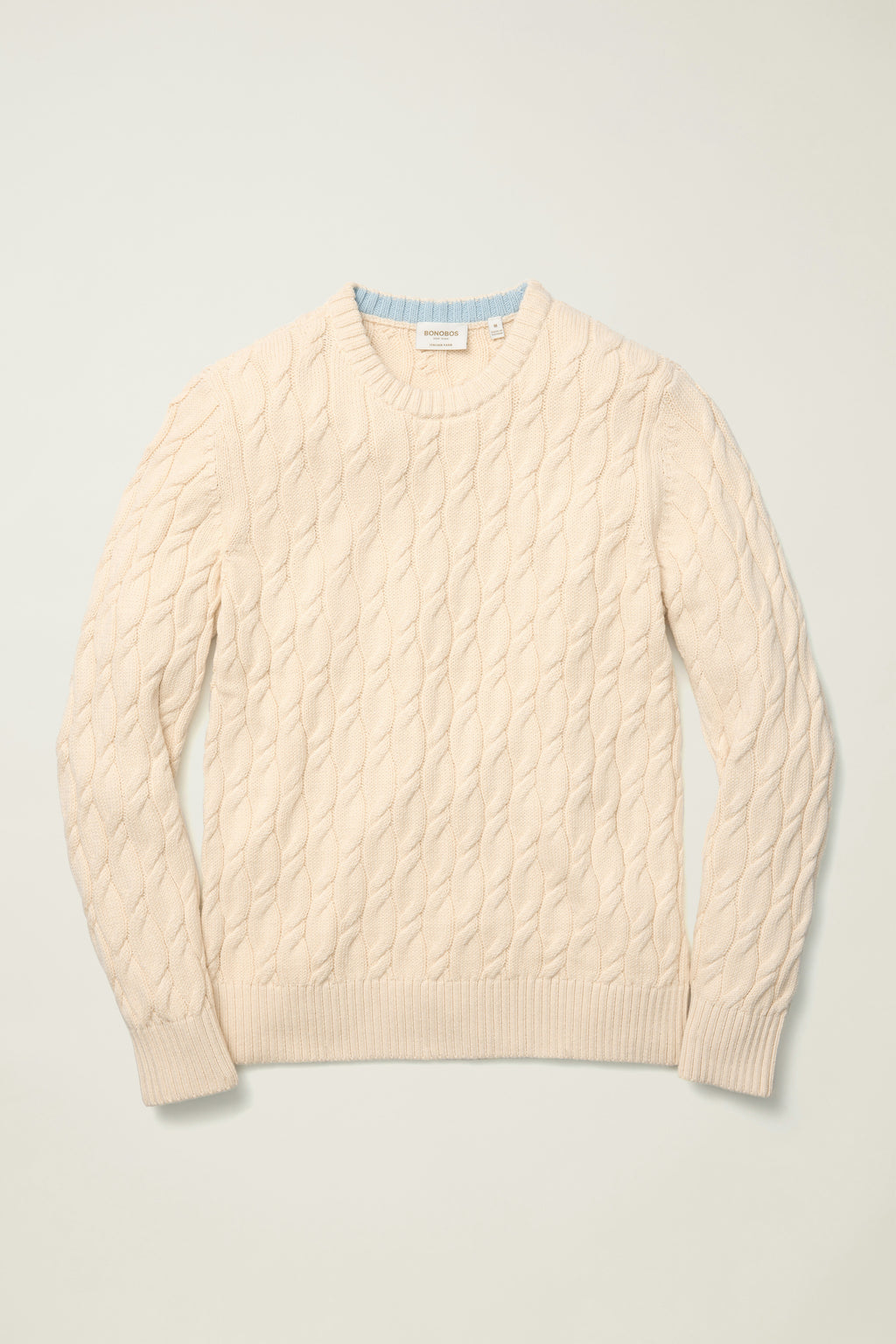 Italian Cotton Cable Sweater