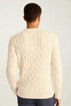 Italian Cotton Cable Sweater
