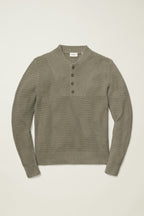 Cotton Cashmere Henley Sweater