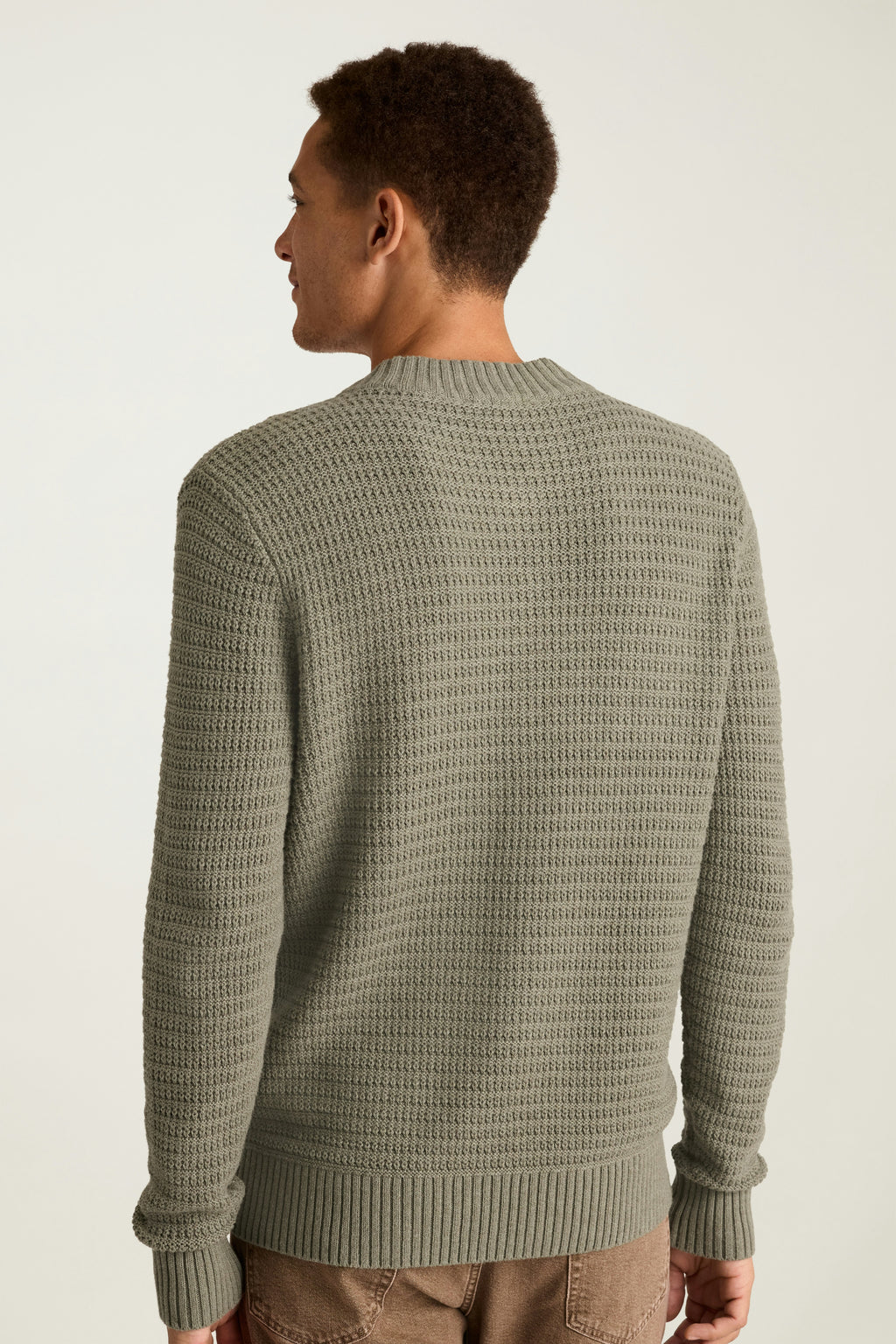 Cotton Cashmere Henley Sweater