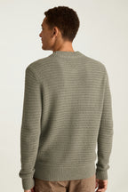 Cotton Cashmere Henley Sweater
