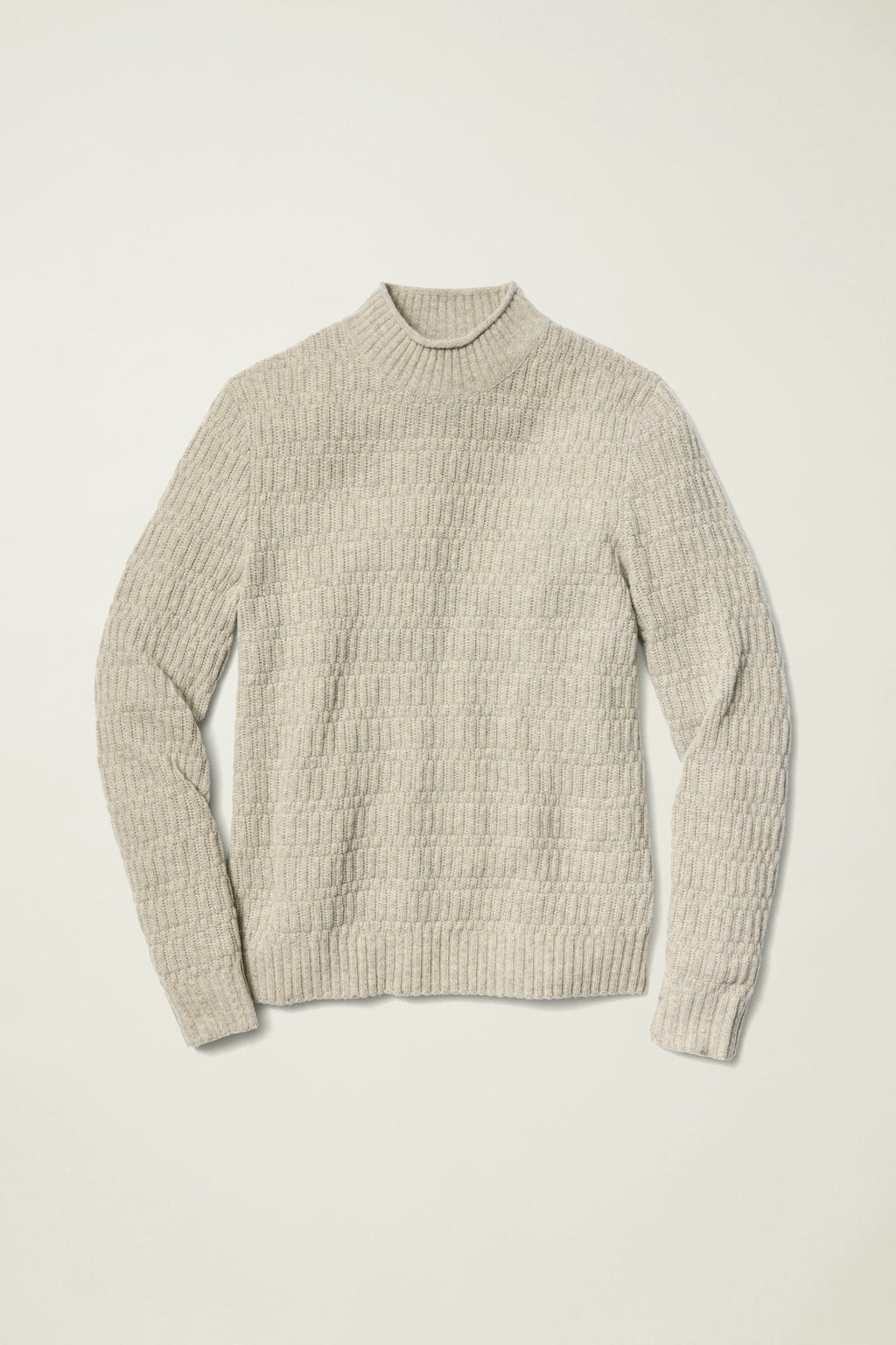Merino Blend Mock Neck Sweater