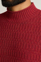Merino Blend Mock Neck Sweater