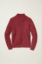 Merino Blend Mock Neck Sweater