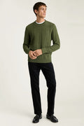 Cotton Cashmere Roll Neck Sweater