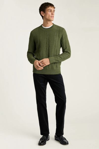 Cotton Cashmere Roll Neck Sweater