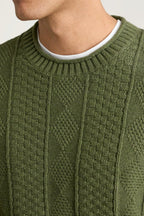 Cotton Cashmere Roll Neck Sweater