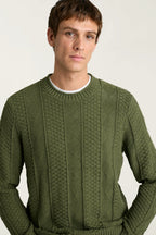 Cotton Cashmere Roll Neck Sweater