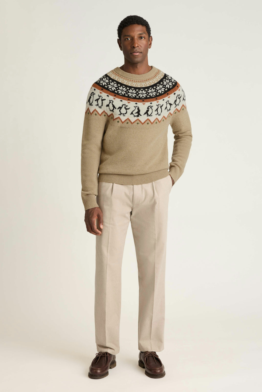 Disco Penguin Fair Isle Sweater