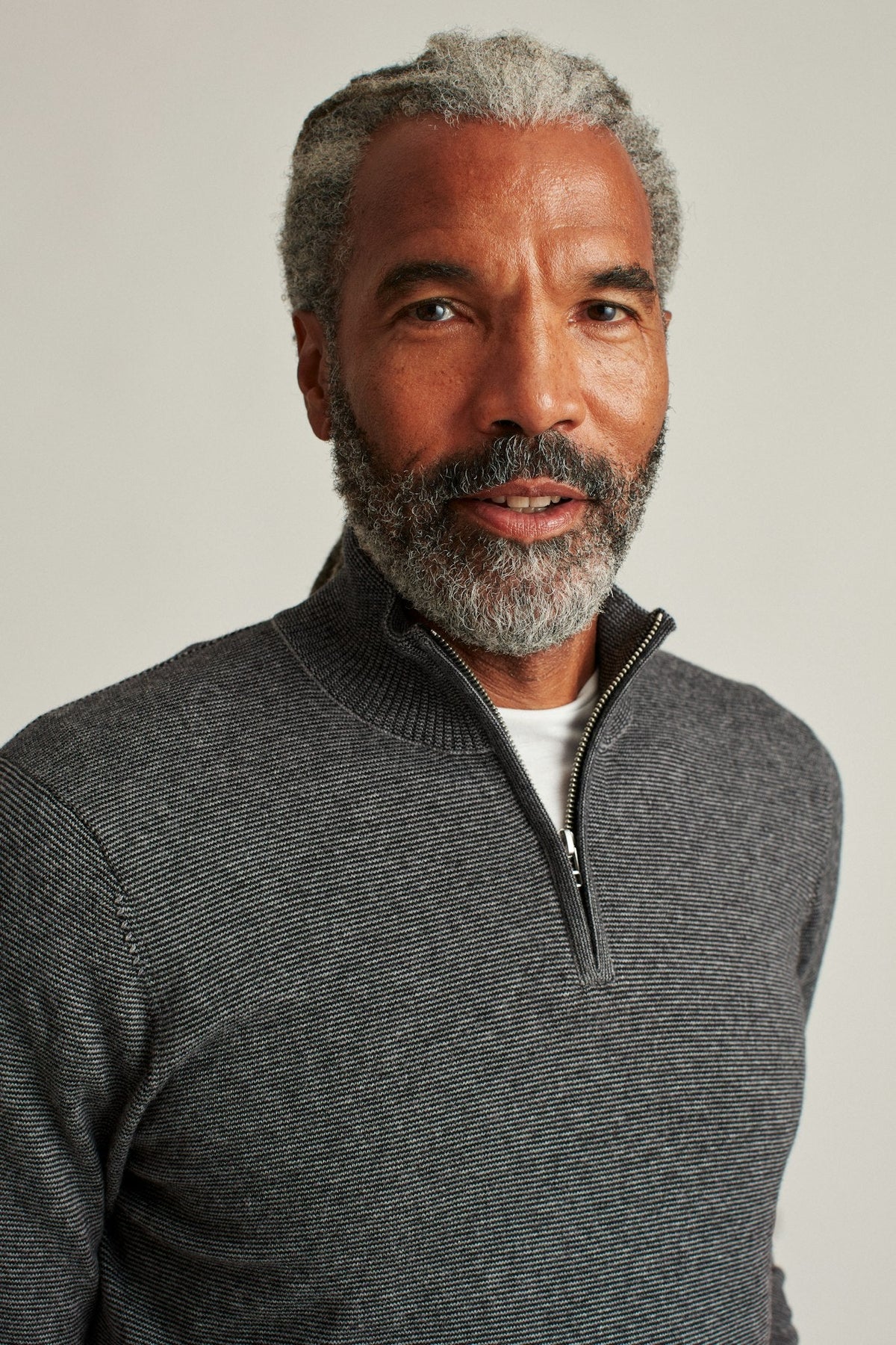 Washable Cotton Cashmere Quarter Zip