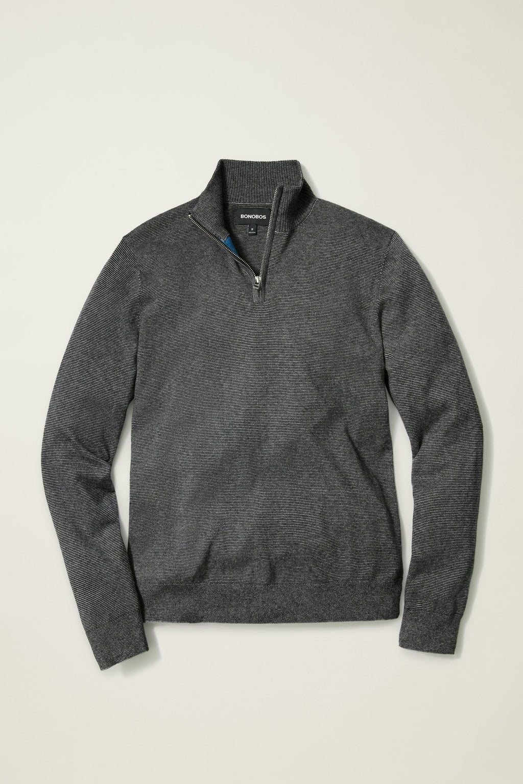 Washable Cotton Cashmere Quarter Zip