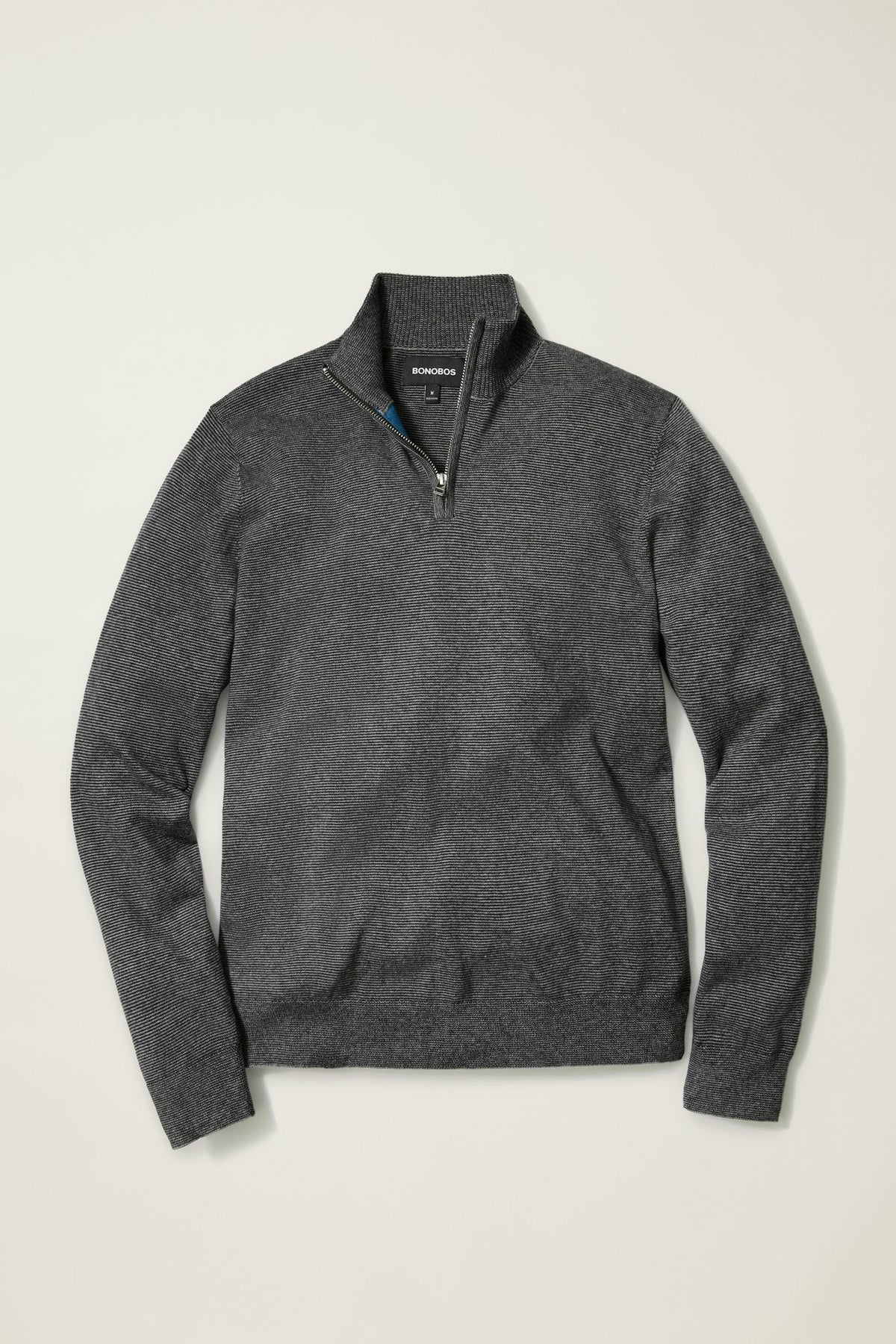 Washable Cotton Cashmere Quarter Zip